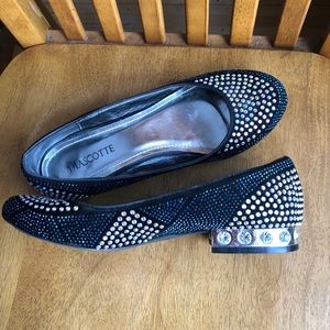 Mascotte Rhinestone Crystal studded flats